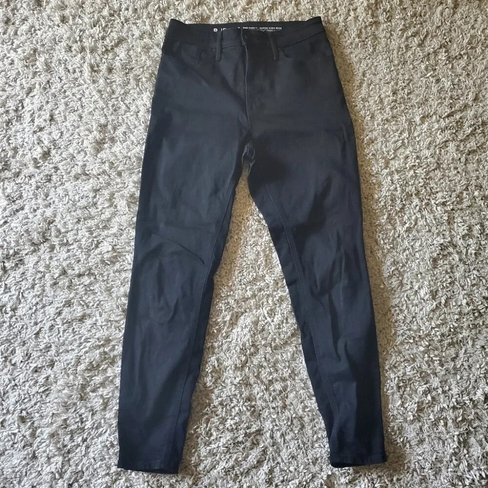 R Jeans The Curvy Super High Rise Black Denim Jeans (29)